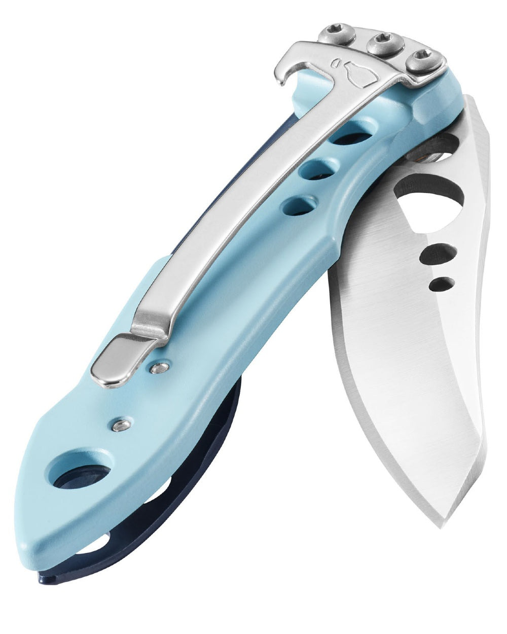 Night Shade coloured Leatherman Skeletool KB Knife on white background