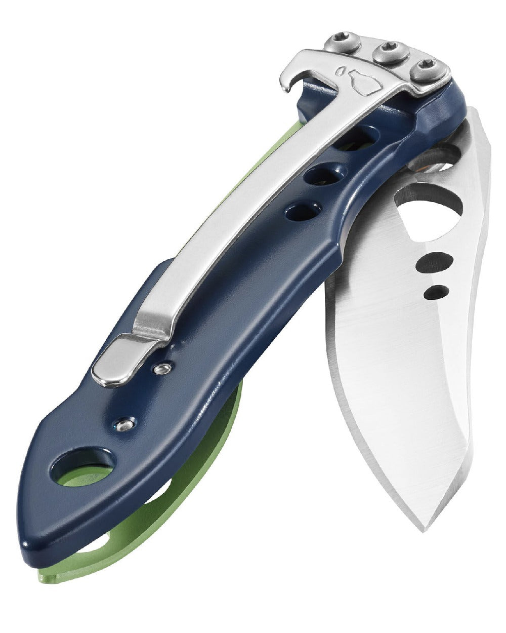 Verdant coloured Leatherman Skeletool KB Knife on white background