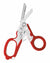 Red Coloured Leatherman Raptor Emergency Foldable Medical Shears On A White Background #colour_red