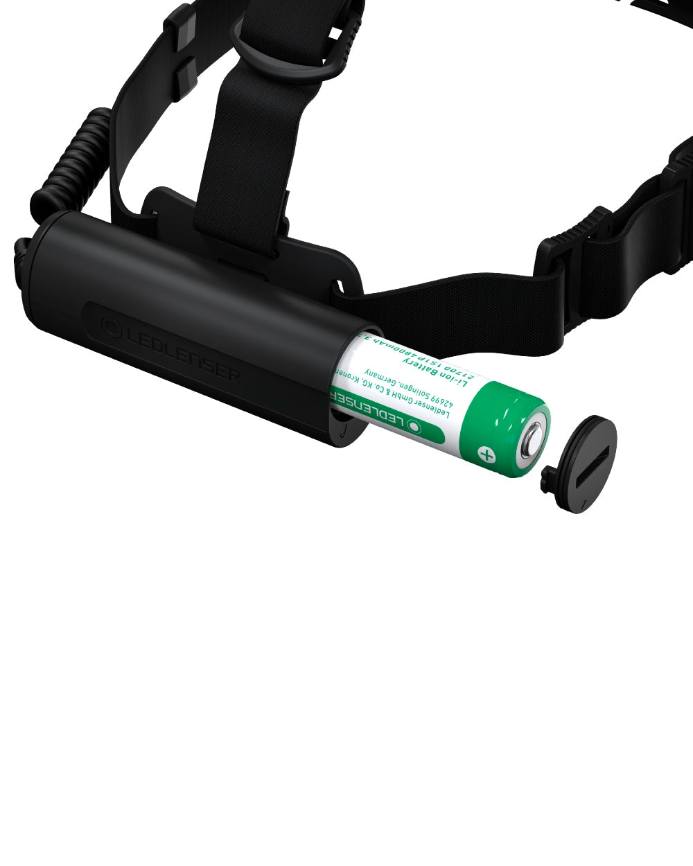 Black Coloured Led Lenser H7R Core Head Torch on white background