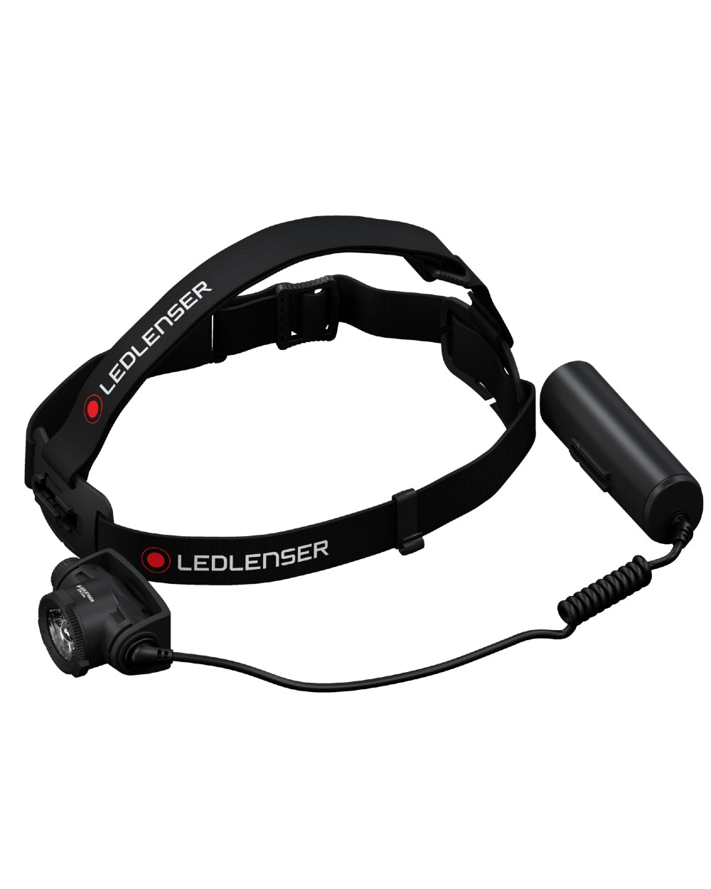 Black Coloured Led Lenser H7R Core Head Torch on white background