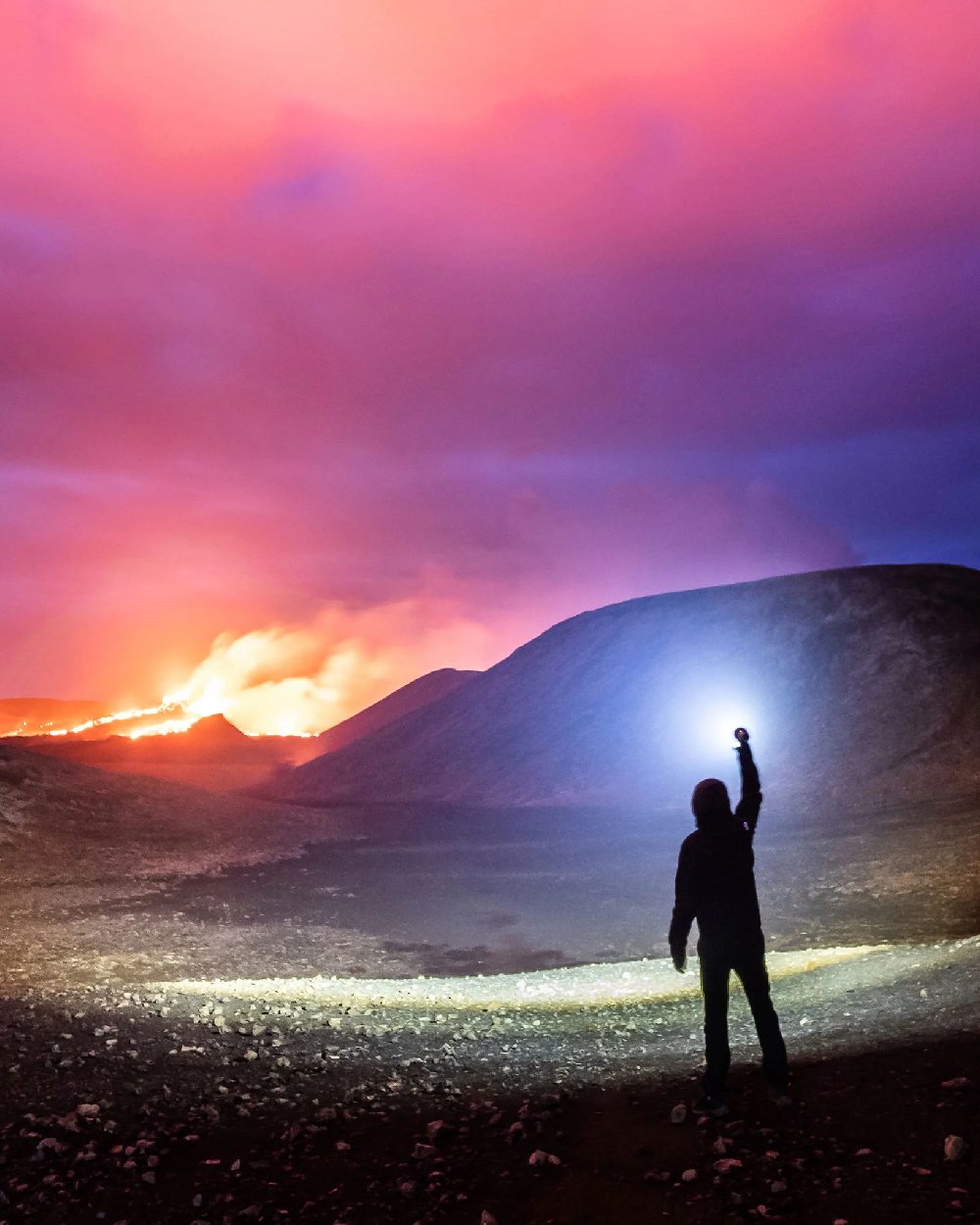 Espresso Brown Coloured Led Lenser P18R Signature Rechargeable Torch on land background