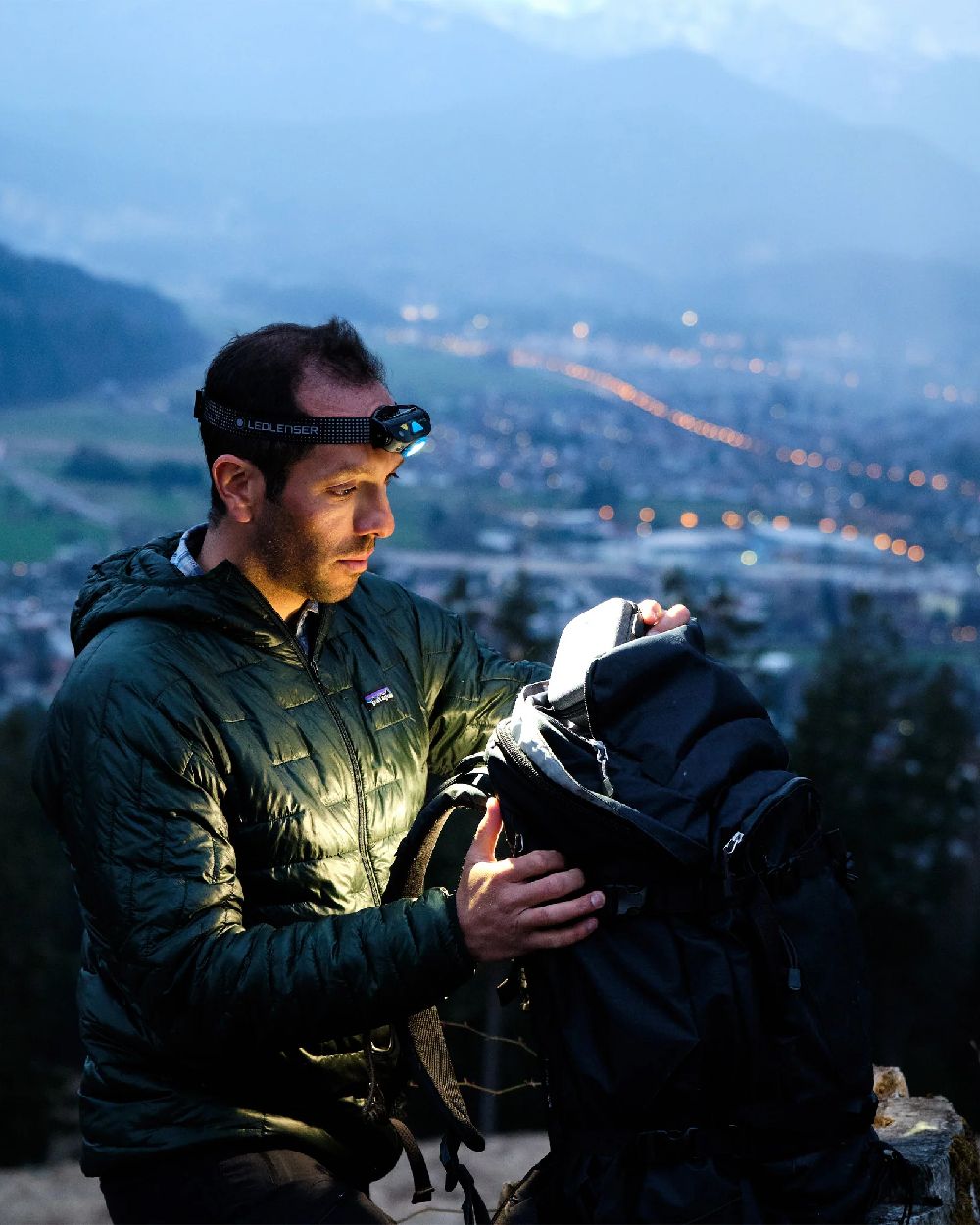 Led Lenser Powercase/Hard Storage Case & Powerbank 5000mAh On city Background