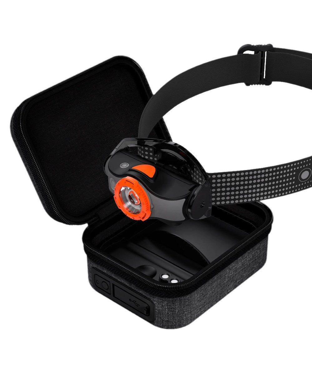 Led Lenser Powercase/Hard Storage Case & Powerbank 5000mAh On White Background