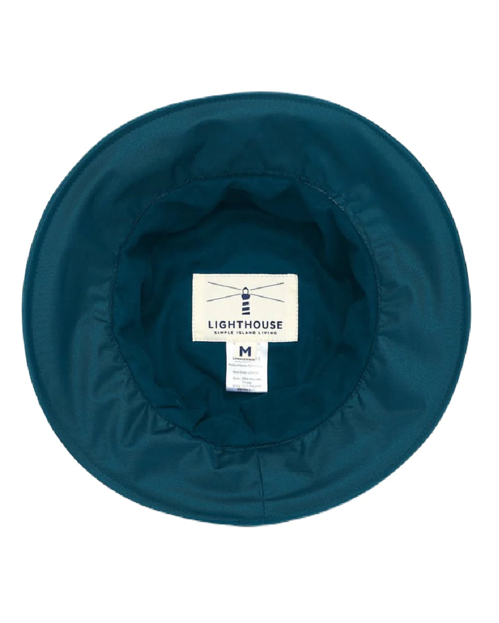 Deep Sea coloured Lighthouse Canterbury Waterproof Hat on white background