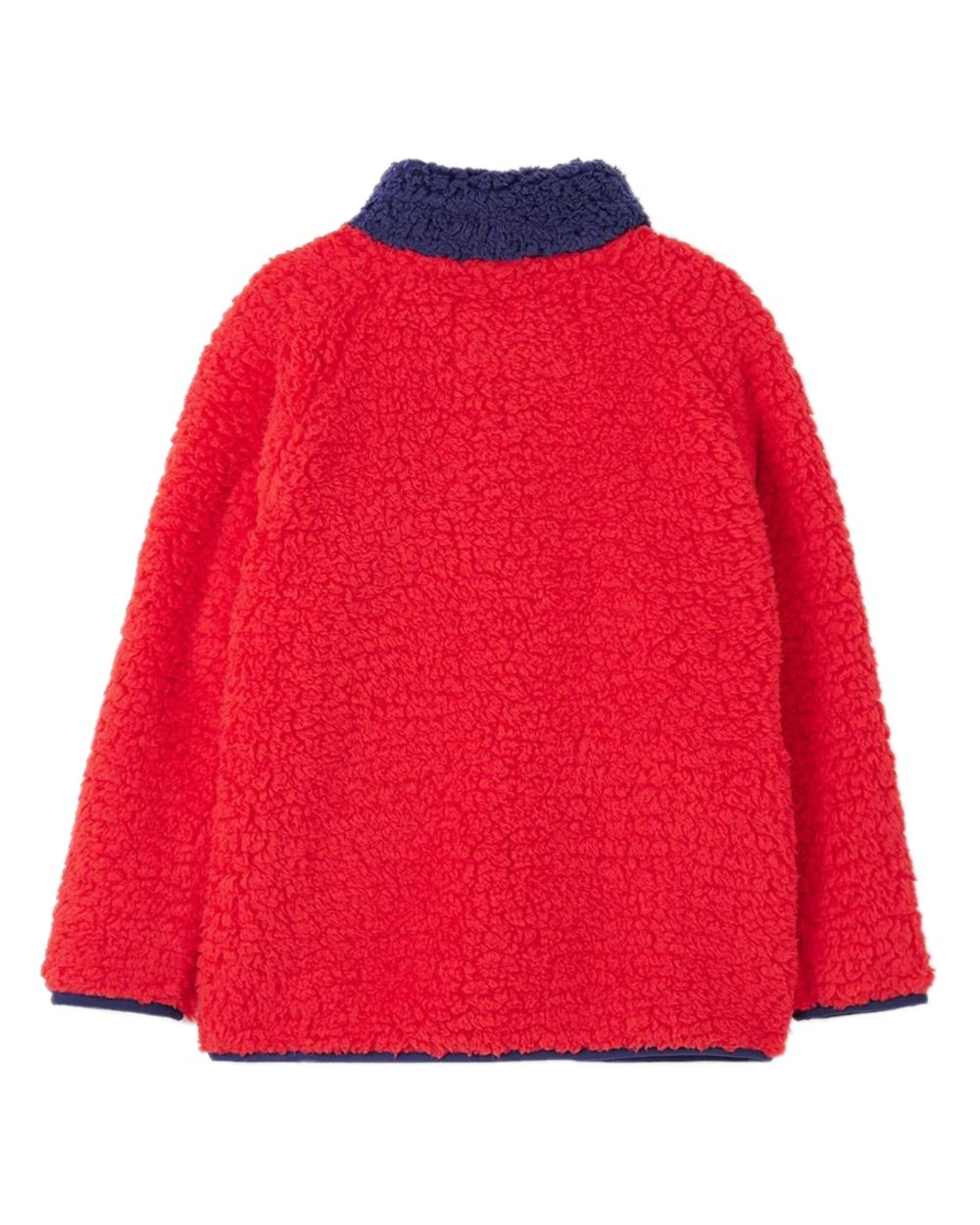 Red Tractor coloured Lighthouse Childrens Caden Fleece on white background