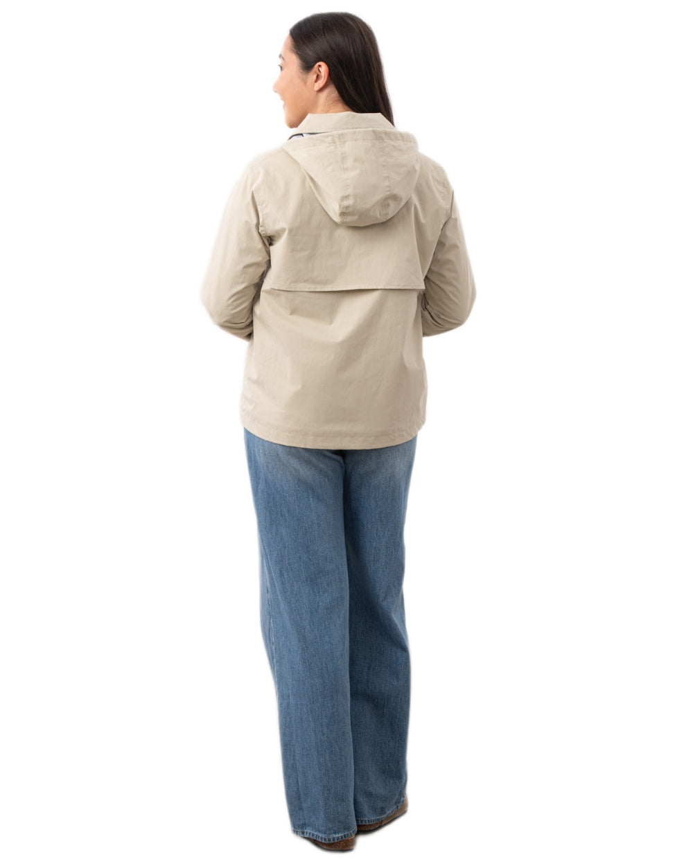 Clay coloured Lighthouse Ladies Blair Coat on white background