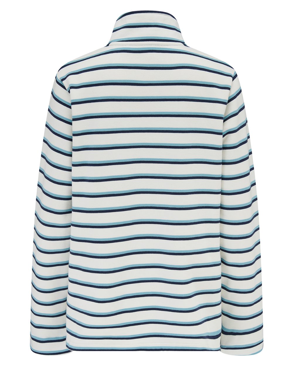 Blue Indigo Stripe coloured Lighthouse Ladies Haven II Jersey on white background