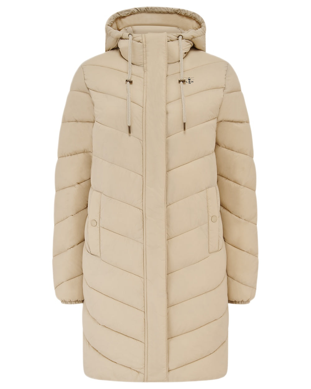 Cream coloured Lighthouse Ladies Lois Coat on white background