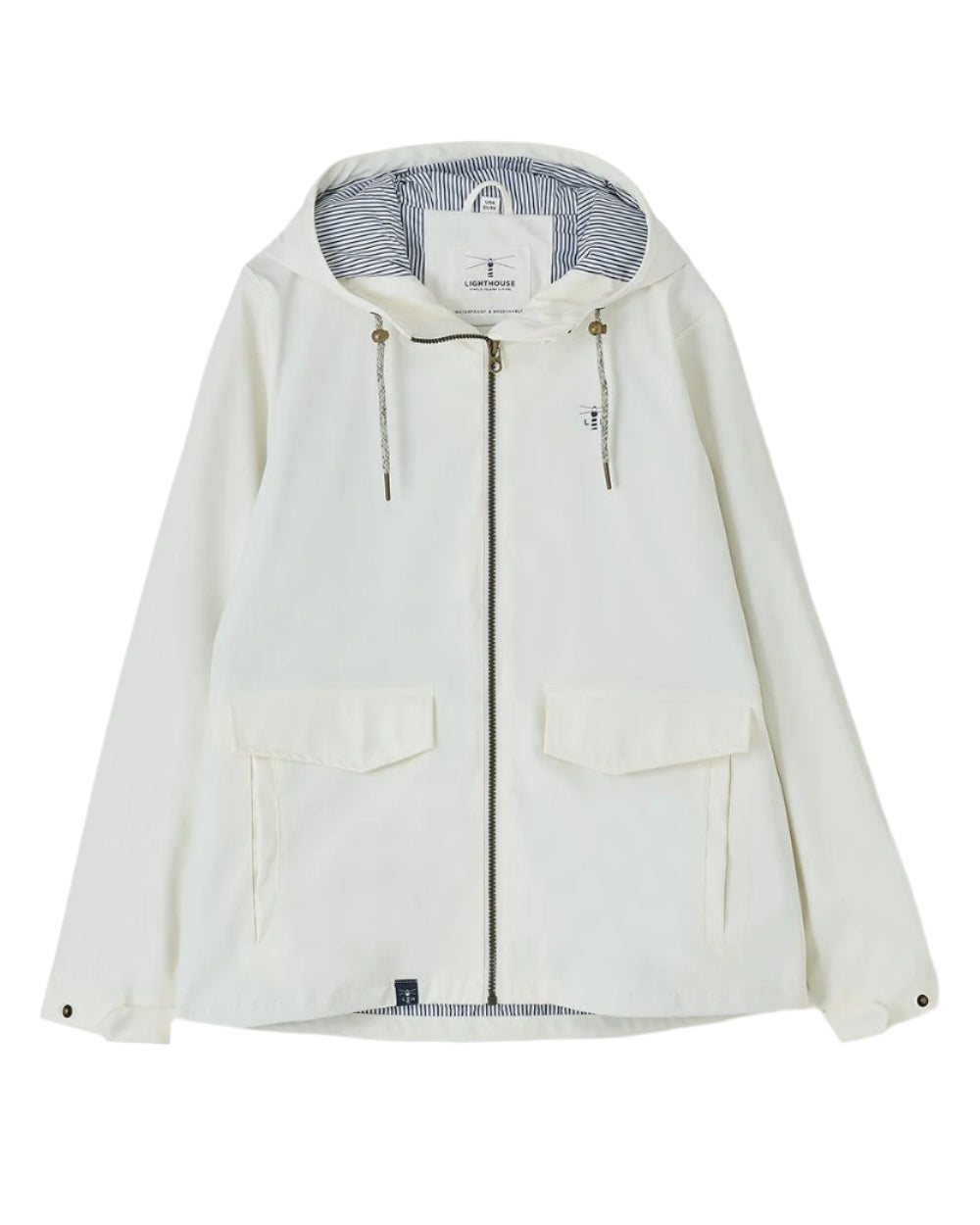 Coconut coloured Lighthouse Ladies Lucy Jacket on white background