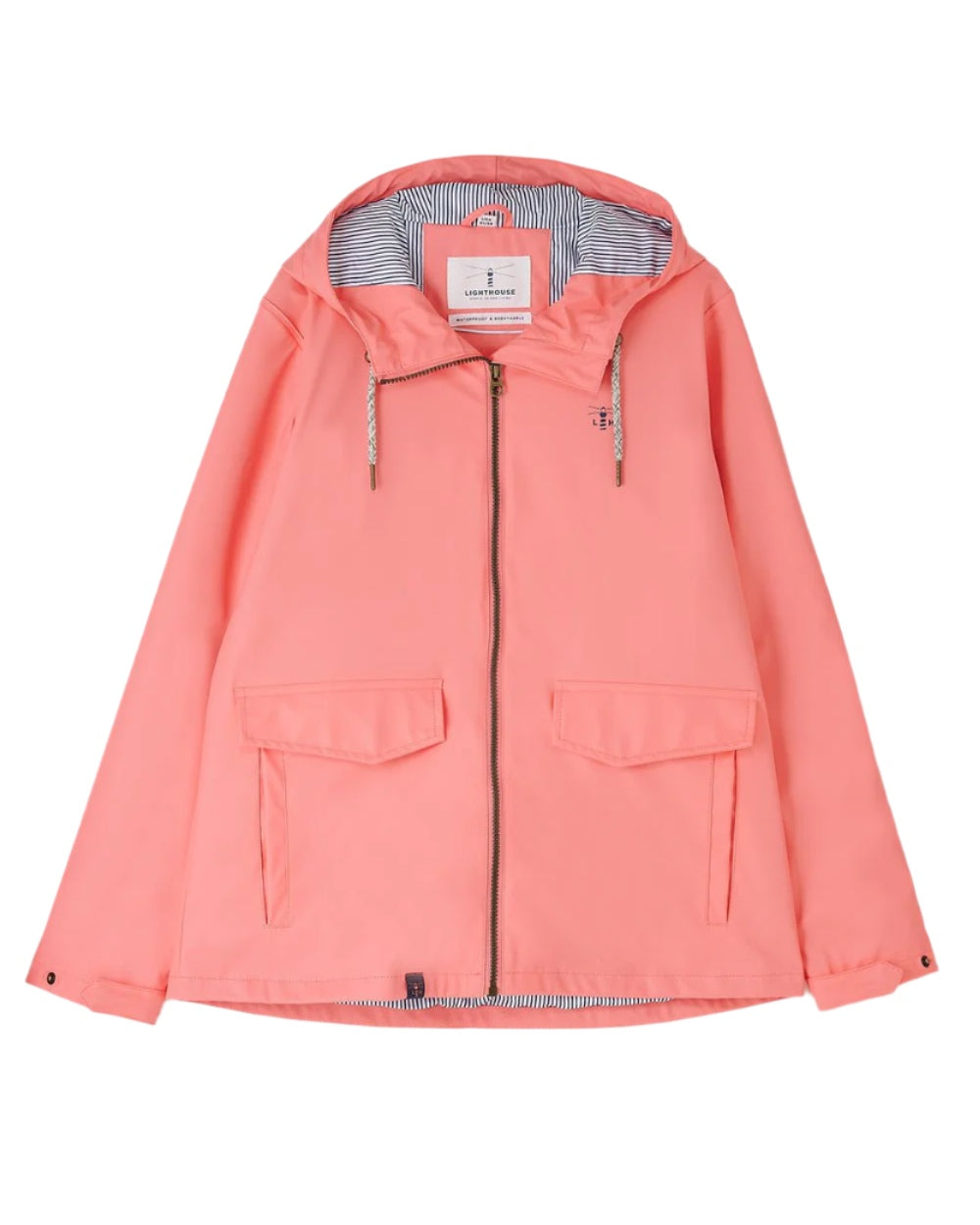 Sugar Coral coloured Lighthouse Ladies Lucy Jacket on white background