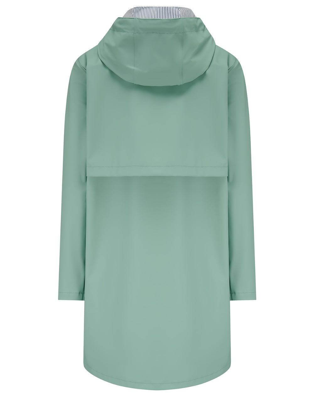 Basil coloured Lighthouse Ladies Lucy Long Coat on white background