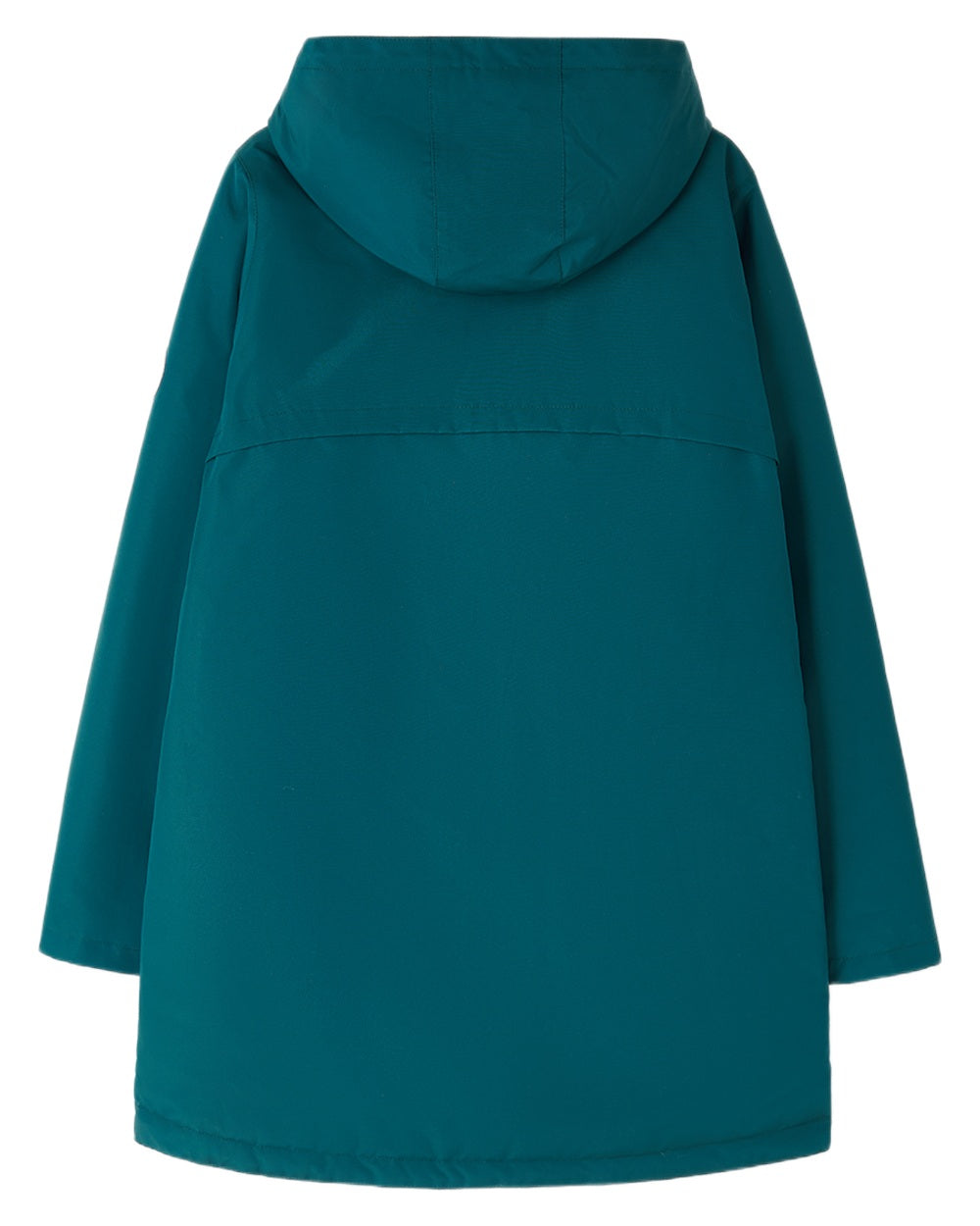 Pine coloured Lighthouse Ladies Scarlet Coat on white background