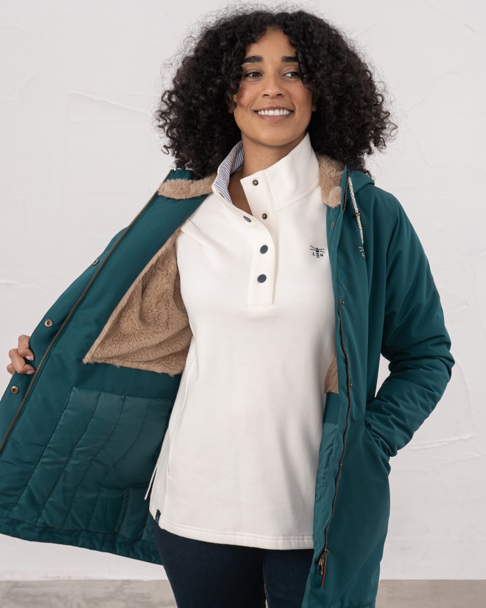 Lighthouse Ladies Scarlet Coat