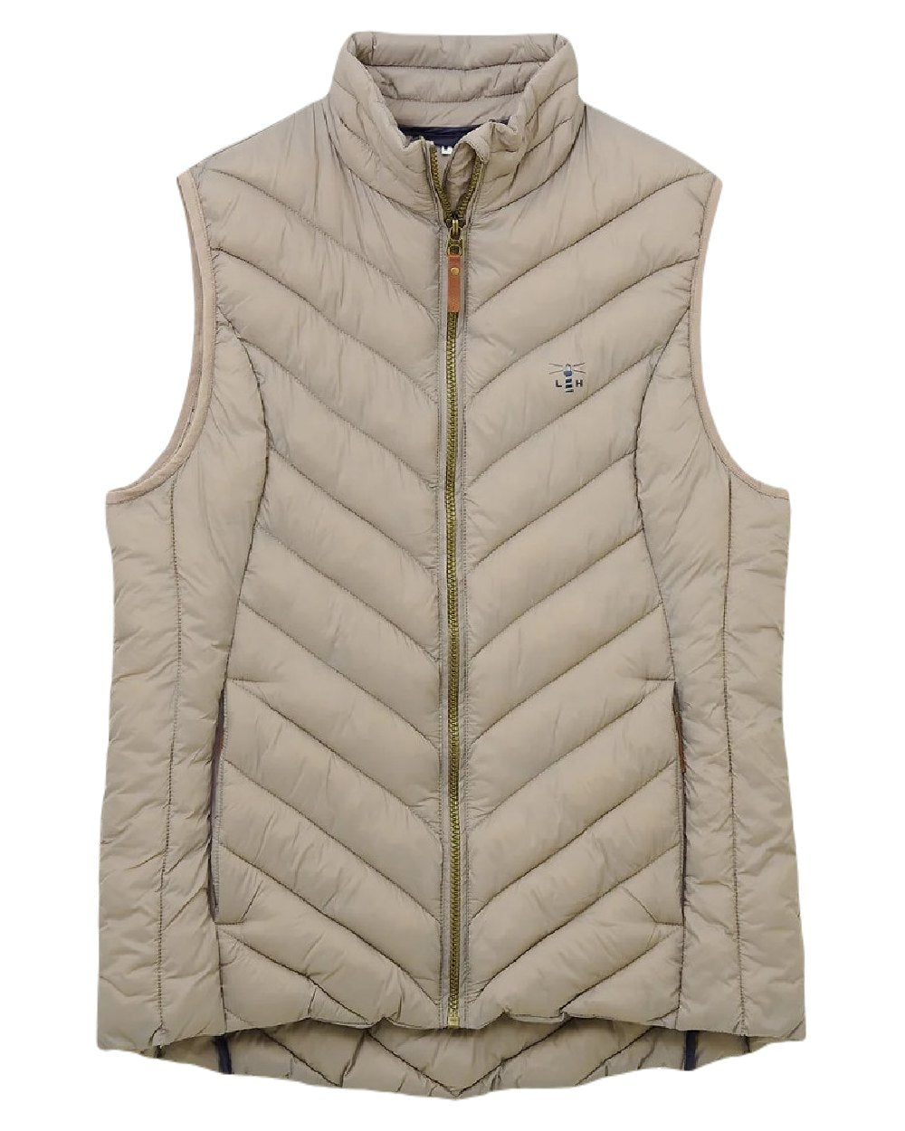 Mocha coloured Lighthouse Laurel Ladies Gilet on white background