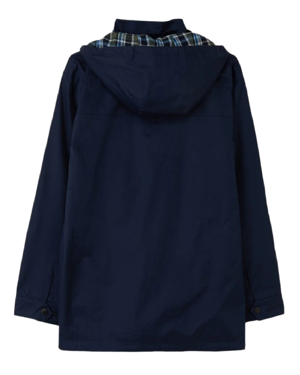 Navy coloured Lighthouse Mens Oxford Raincoat on white background