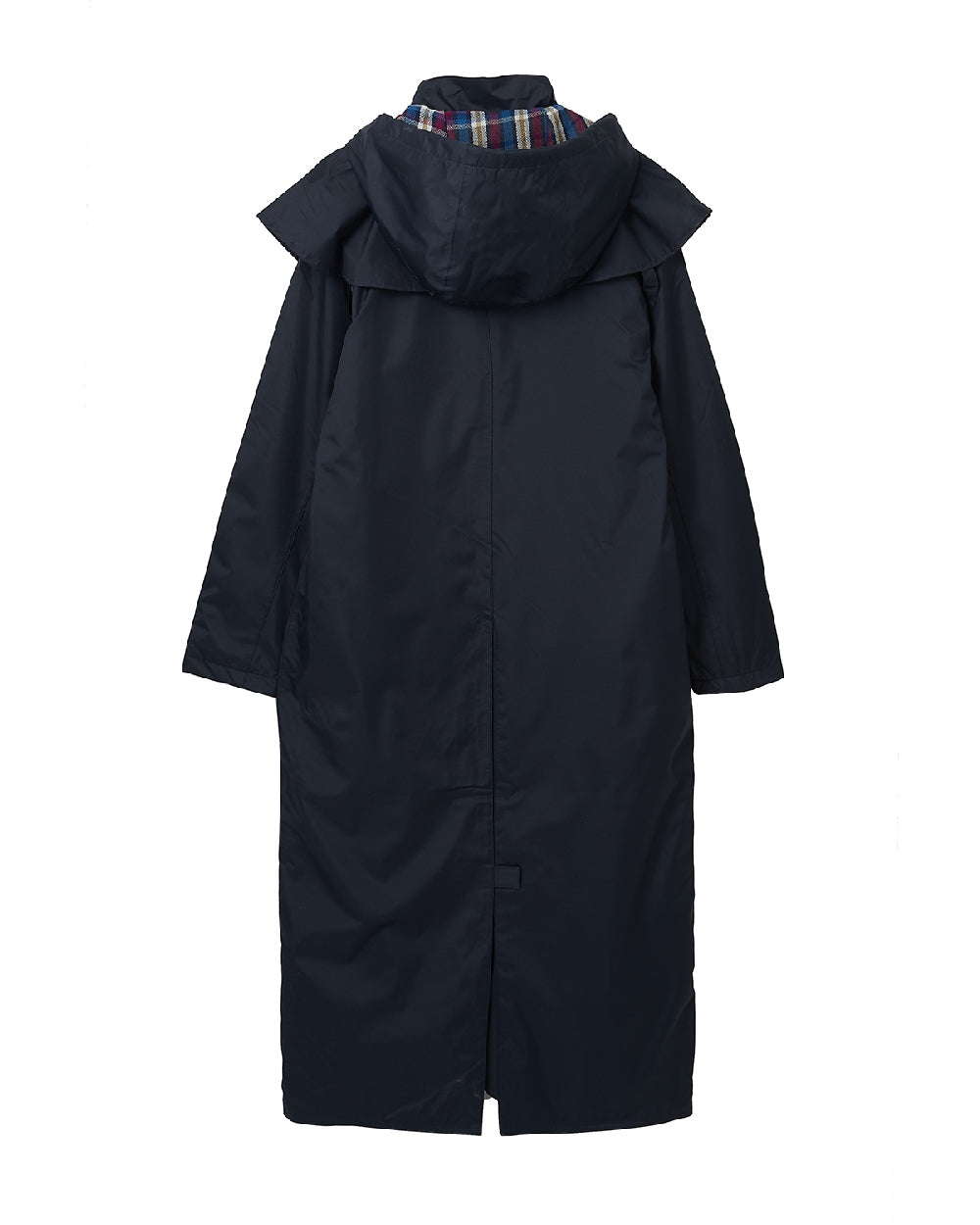 Nightshade coloured Lighthouse Outback Full Length Ladies Waterproof Raincoat on White background