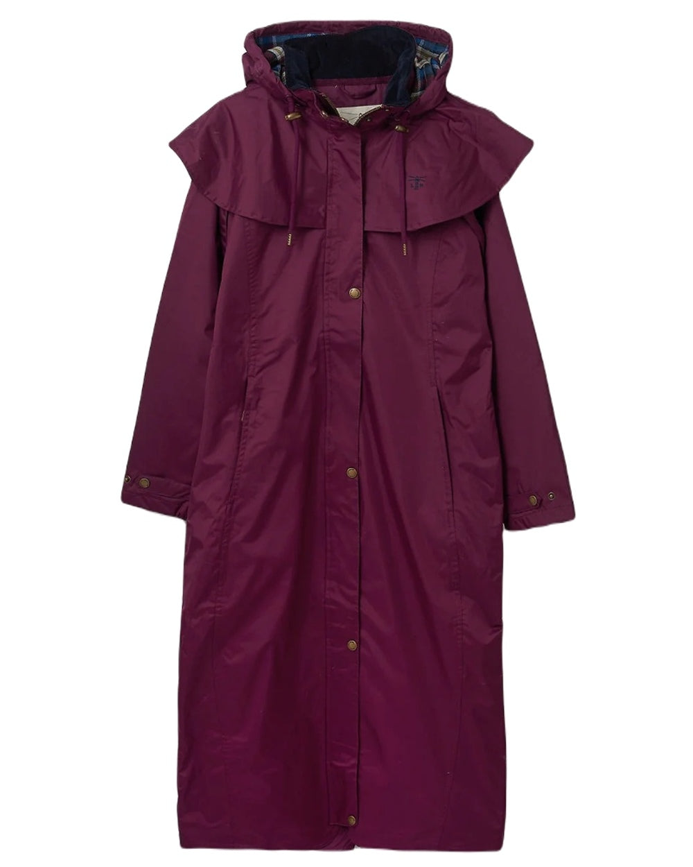 Lighthouse Outback Full Length Ladies Waterproof Raincoat in Plum
