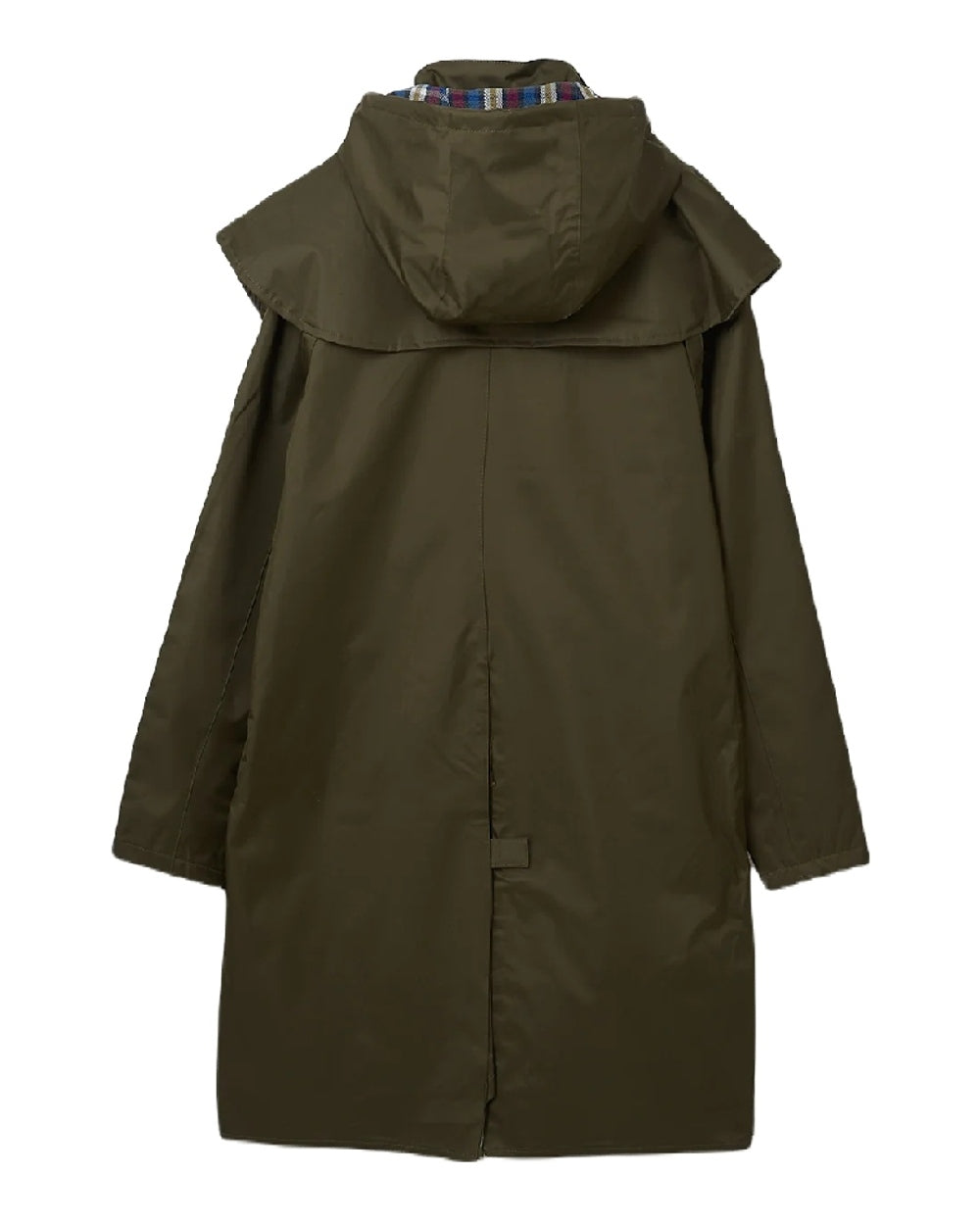 Fern coloured Lighthouse Outrider 3/4 Length Ladies Waterproof Raincoat on white background