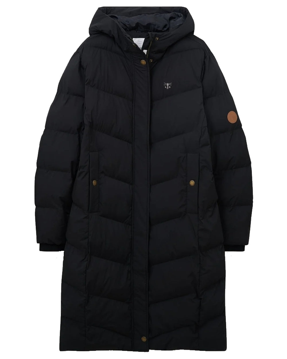 Black coloured Lighthouse Savannah Coat on white background