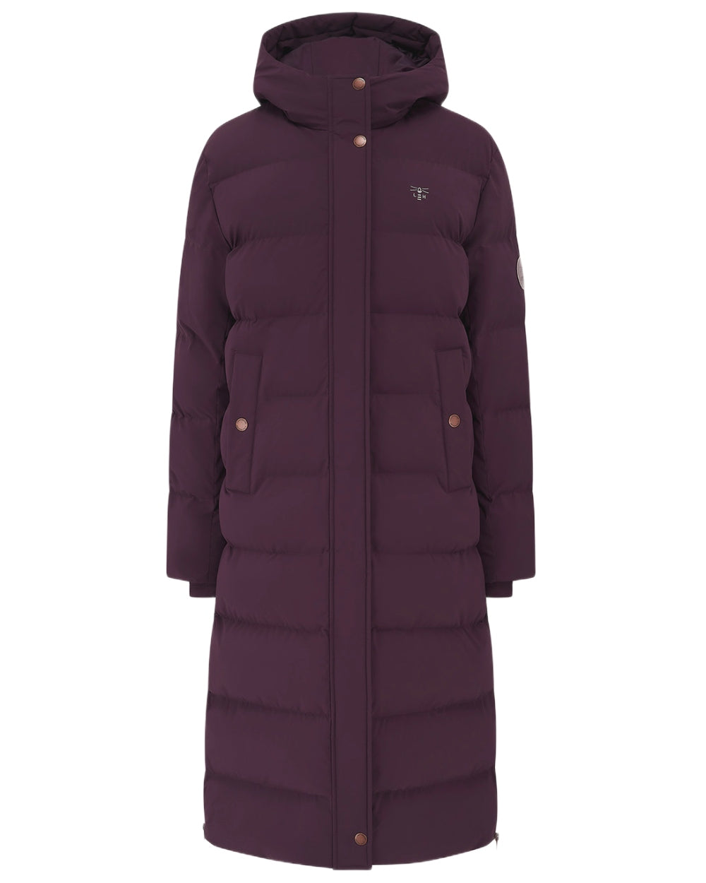 Damson coloured Lighthouse Savannah Coat on white background
