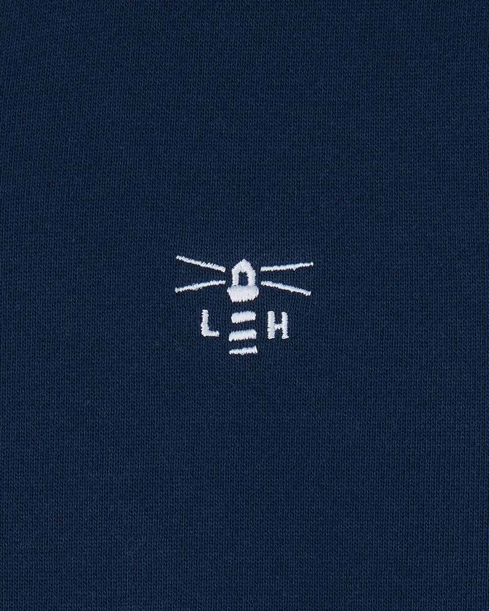 Navy coloured Lighthouse Shore Jersey Top on white background