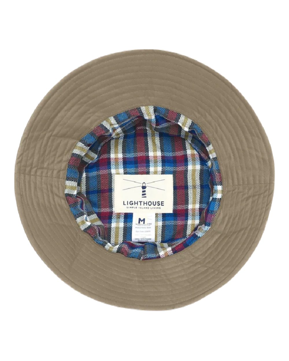 Fawn coloured Lighthouse Storm Waterproof Hat on white background