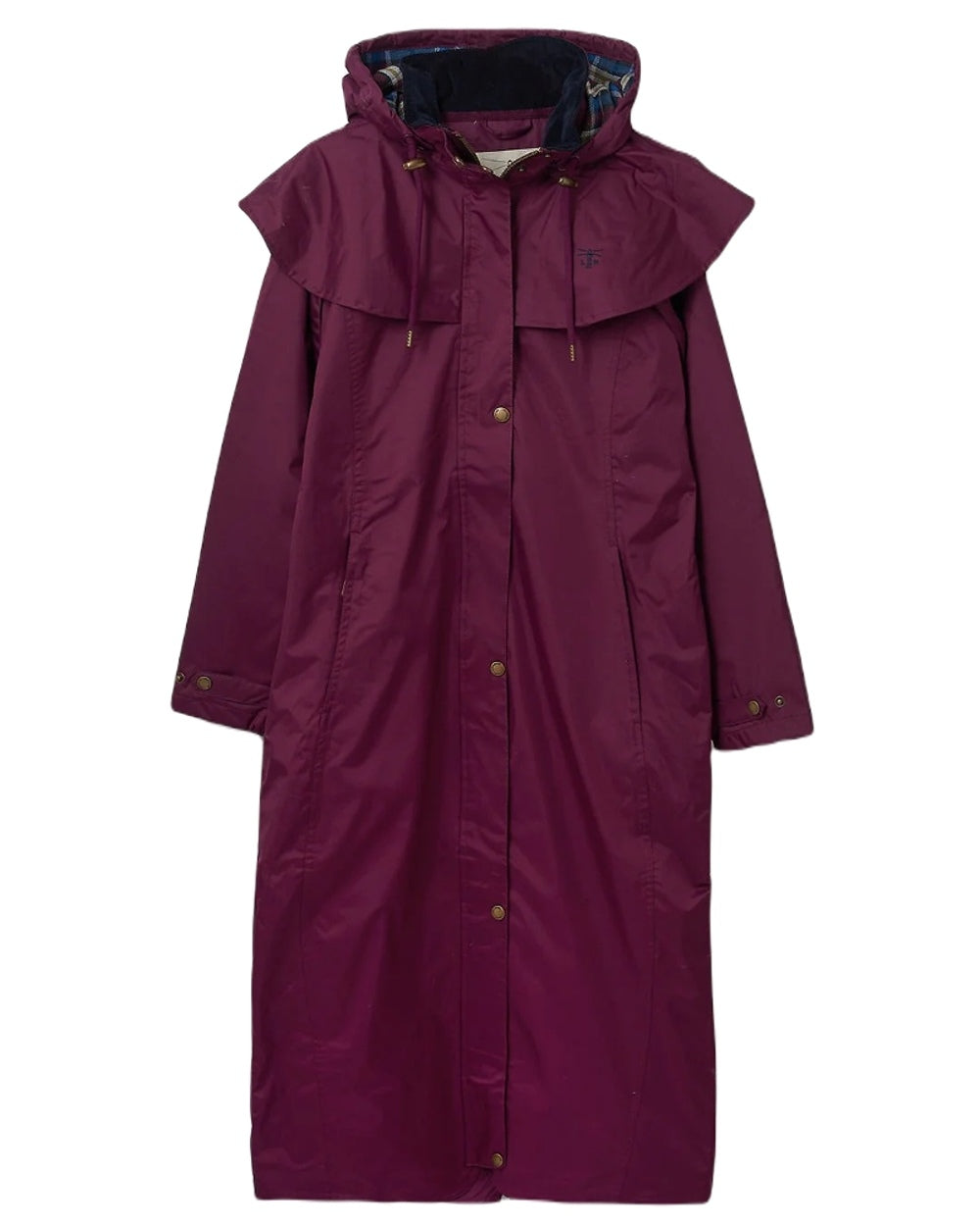 Lighthouse Outback Full Length Ladies Waterproof Raincoat in Plum 