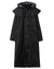 Black coloured Lighthouse Outback Full Length Ladies Waterproof Raincoat on White background #colour_black