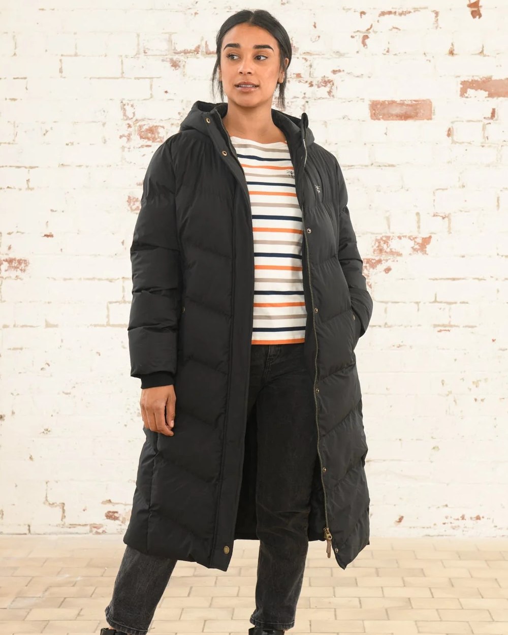 Black coloured Lighthouse Savannah Coat on wall background