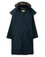Navy coloured Lighthouse Long Waterproof Coat on White background #colour_navy