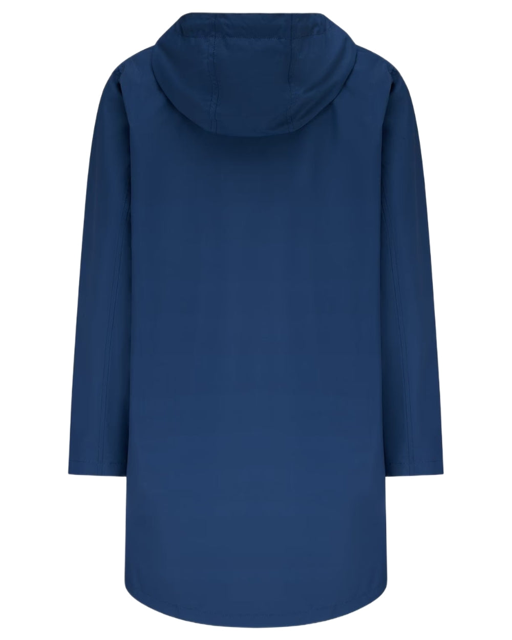 Indigo coloured Lighthouse Ladies Beachcomber Long Jacket II on white background