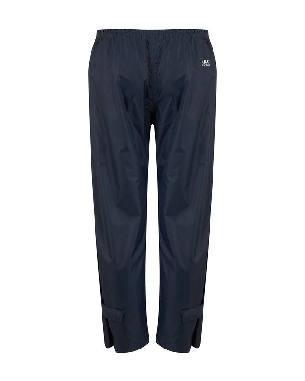 Navy coloured Mac In A Sac Origin 2 Childrens Overtrousers on white background
