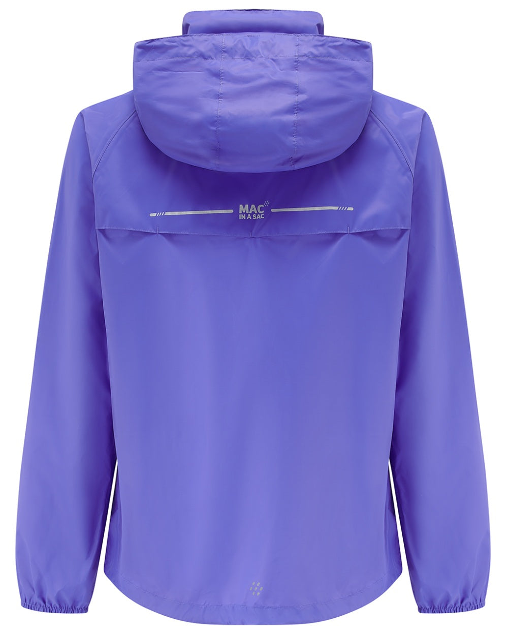 Ultraviolet coloured Mac In A Sac Packable Origin Waterproof Jacket on white background