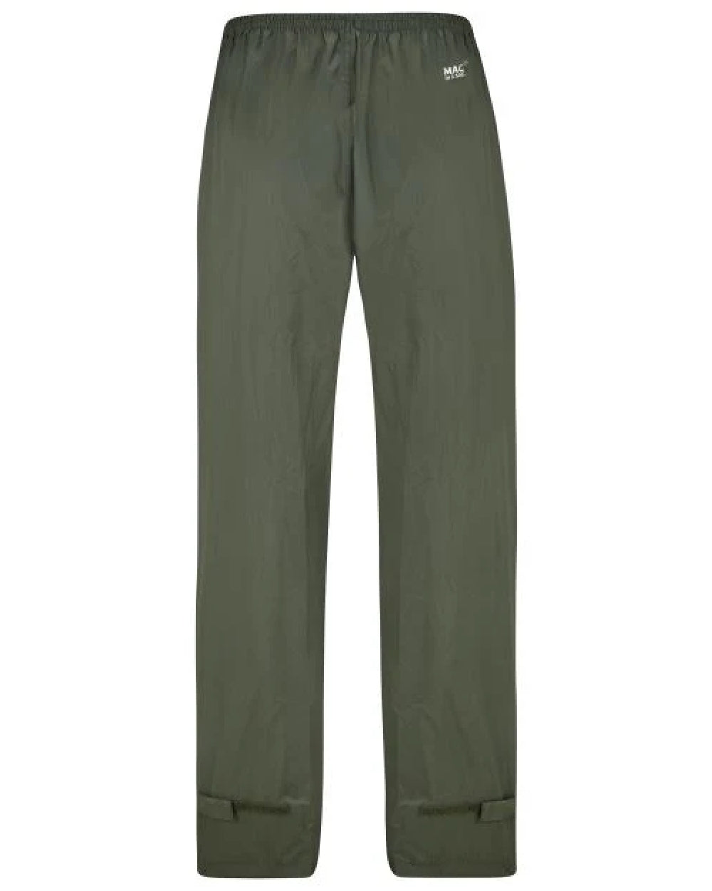 khaki coloured Mac In A Sac Origin Packable Waterproof Overtrousers on white background