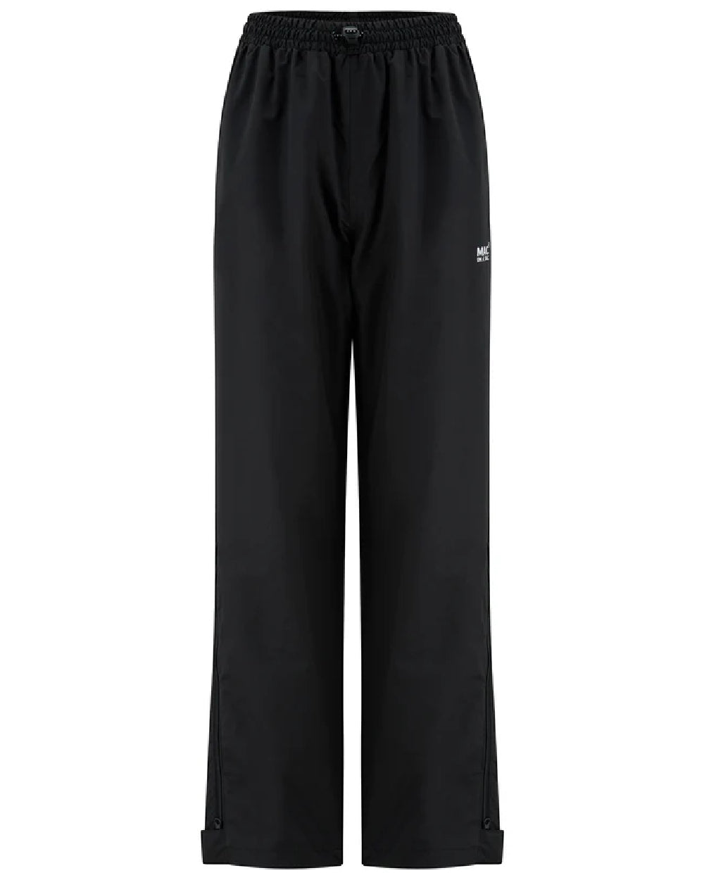 Liquorice coloured Mac In A Sac Voyager Womens Waterproof Overtrousers on white background