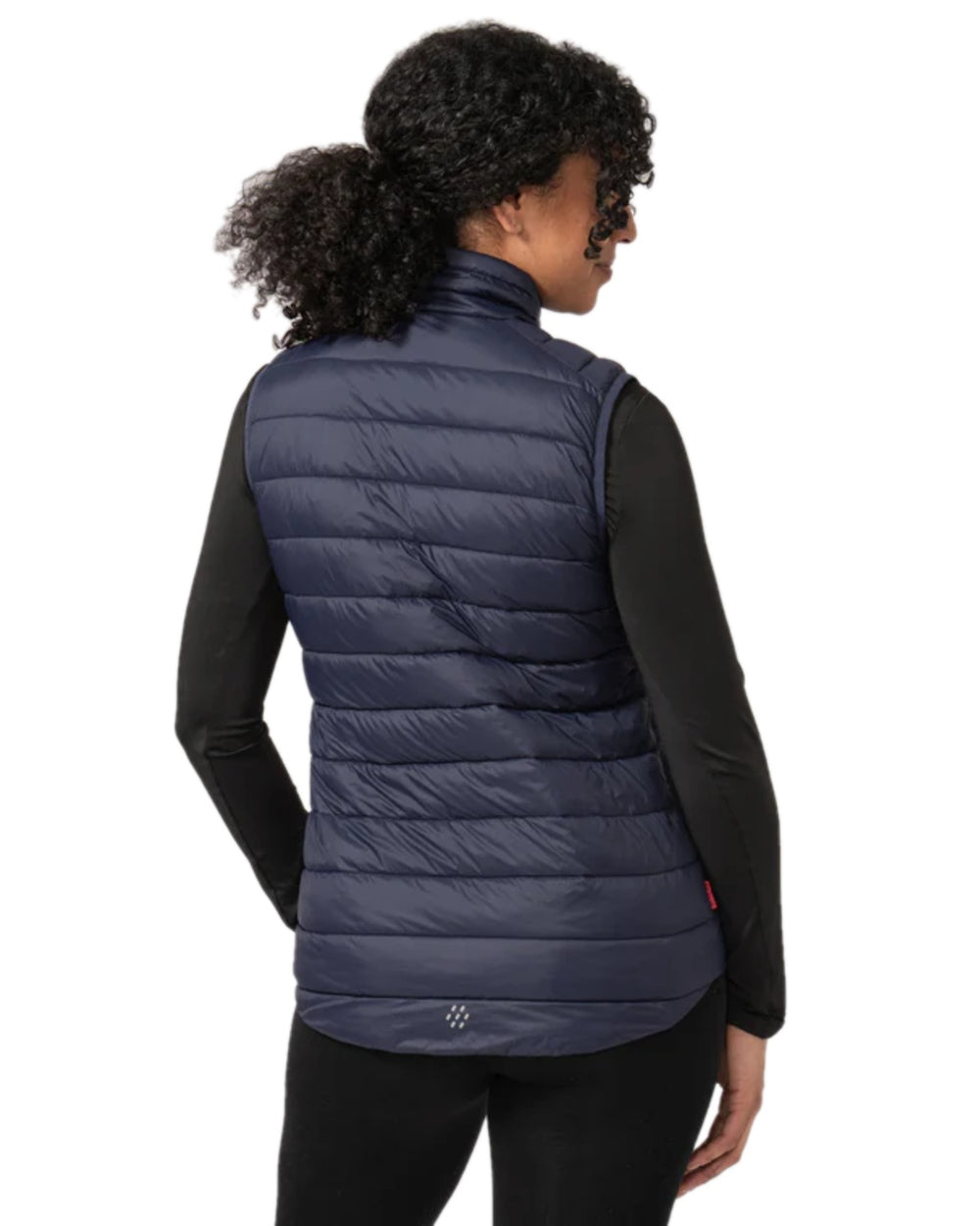 Navy Coloured Mac In A Sac Womens Synergy Gilet on white background