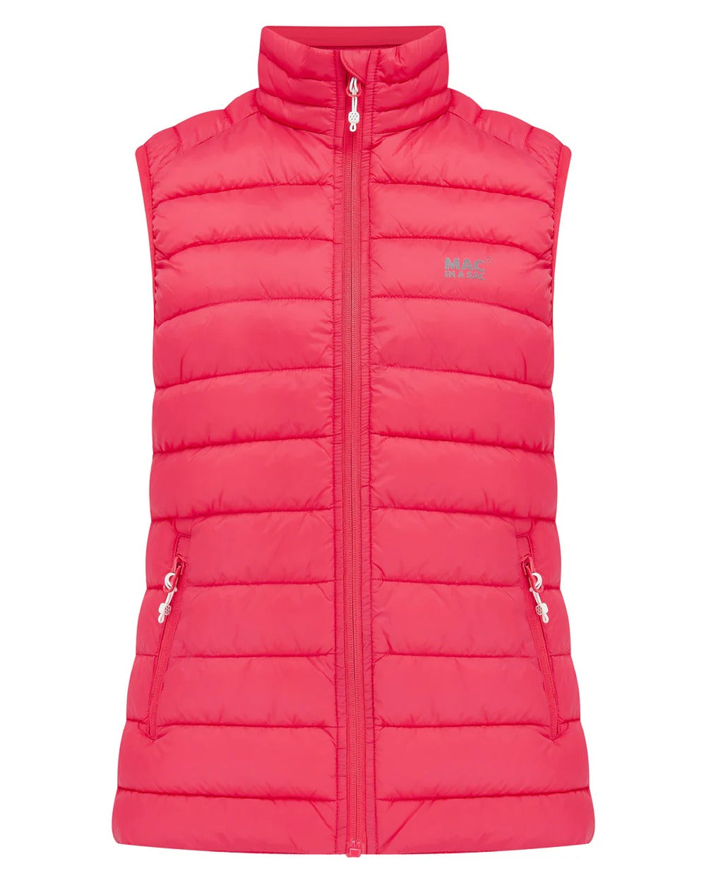 Watermelon Coloured Mac In A Sac Womens Synergy Gilet on white background