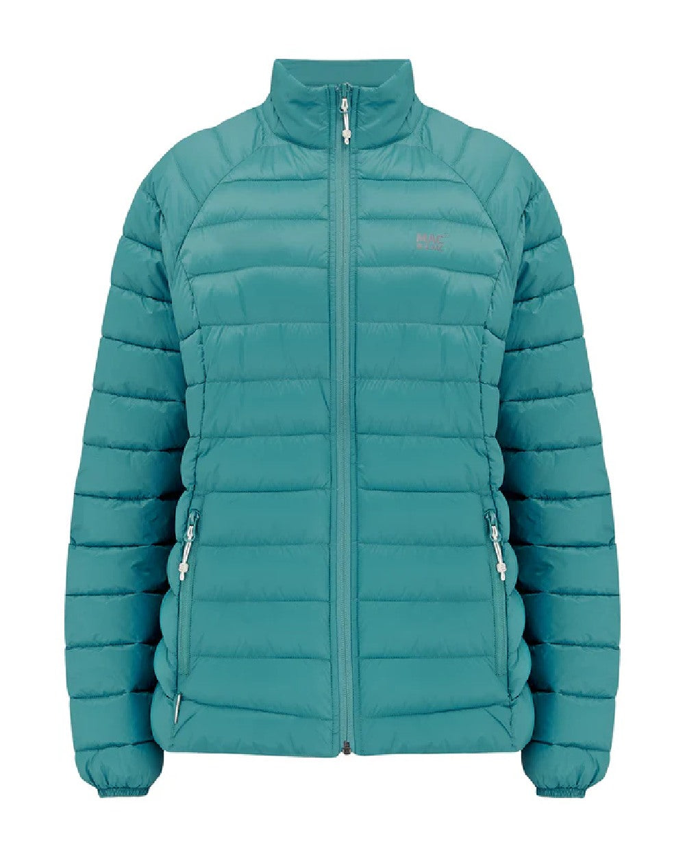 Soft Teal coloured Mac In A Sac Womens Synergy Jacket on white background