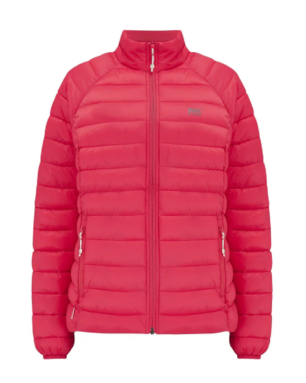 Watermelon coloured Mac In A Sac Womens Synergy Jacket on white background