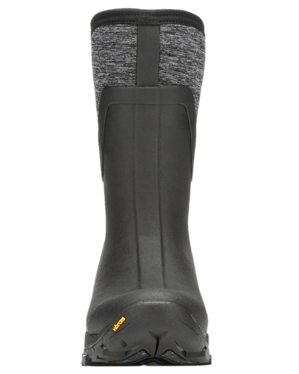 Black Jersey Heather Coloured Muck Boots Arctic Ice Mid Wellingtons on white background