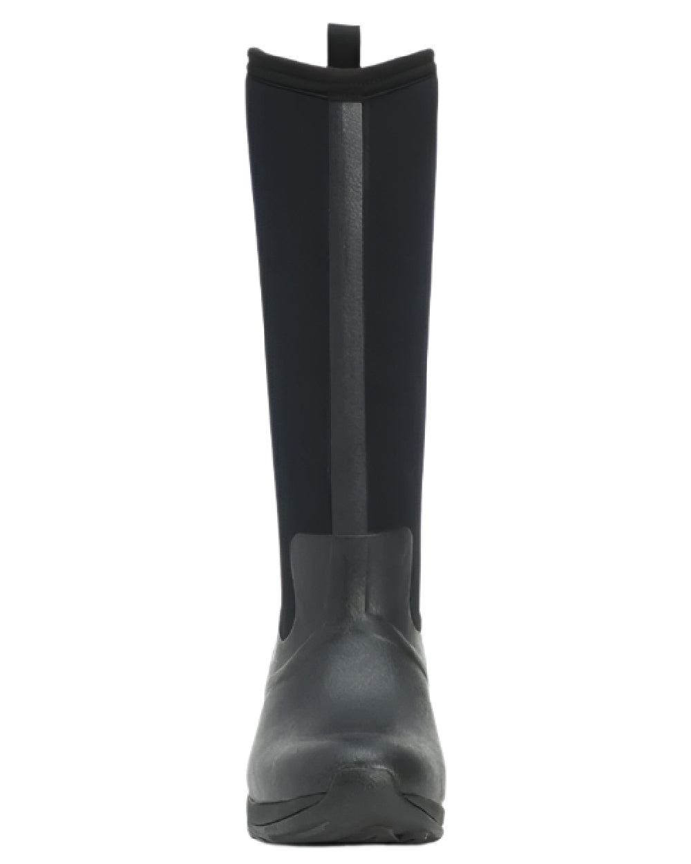 Black Coloured Muck Boots Womens Arctic Adventure Tall Boots on white background