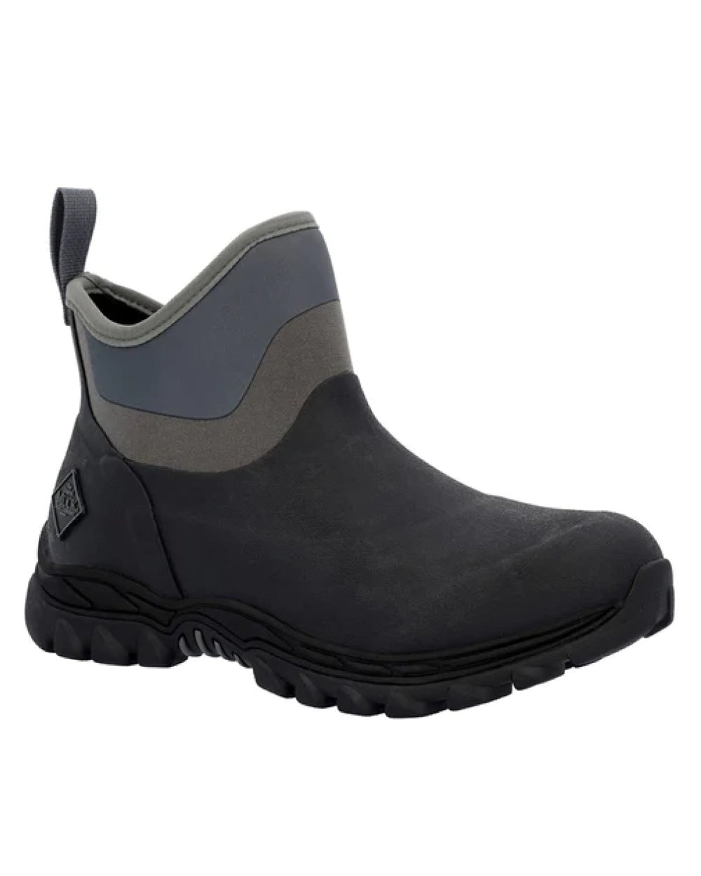Black Coloured Muck Boots Womens Arctic Sport II Ankle Boots on white background