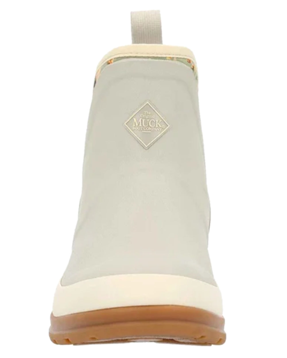 Pressed Floral Print Coloured Muck Boots Womens Originals Pull-On Ankle Boots on white background