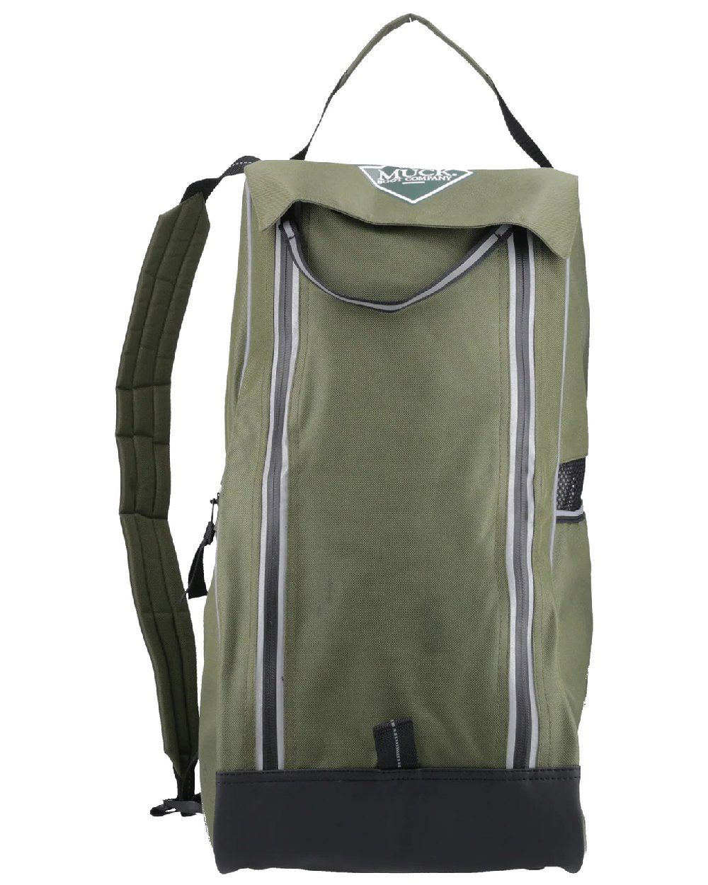 Moss coloured Muck Boot Wellington Boot Bag on white background