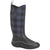 Muck Boots Womens Hale Wellingtons in Black/Grey Plaid #colour_black-grey-plaid