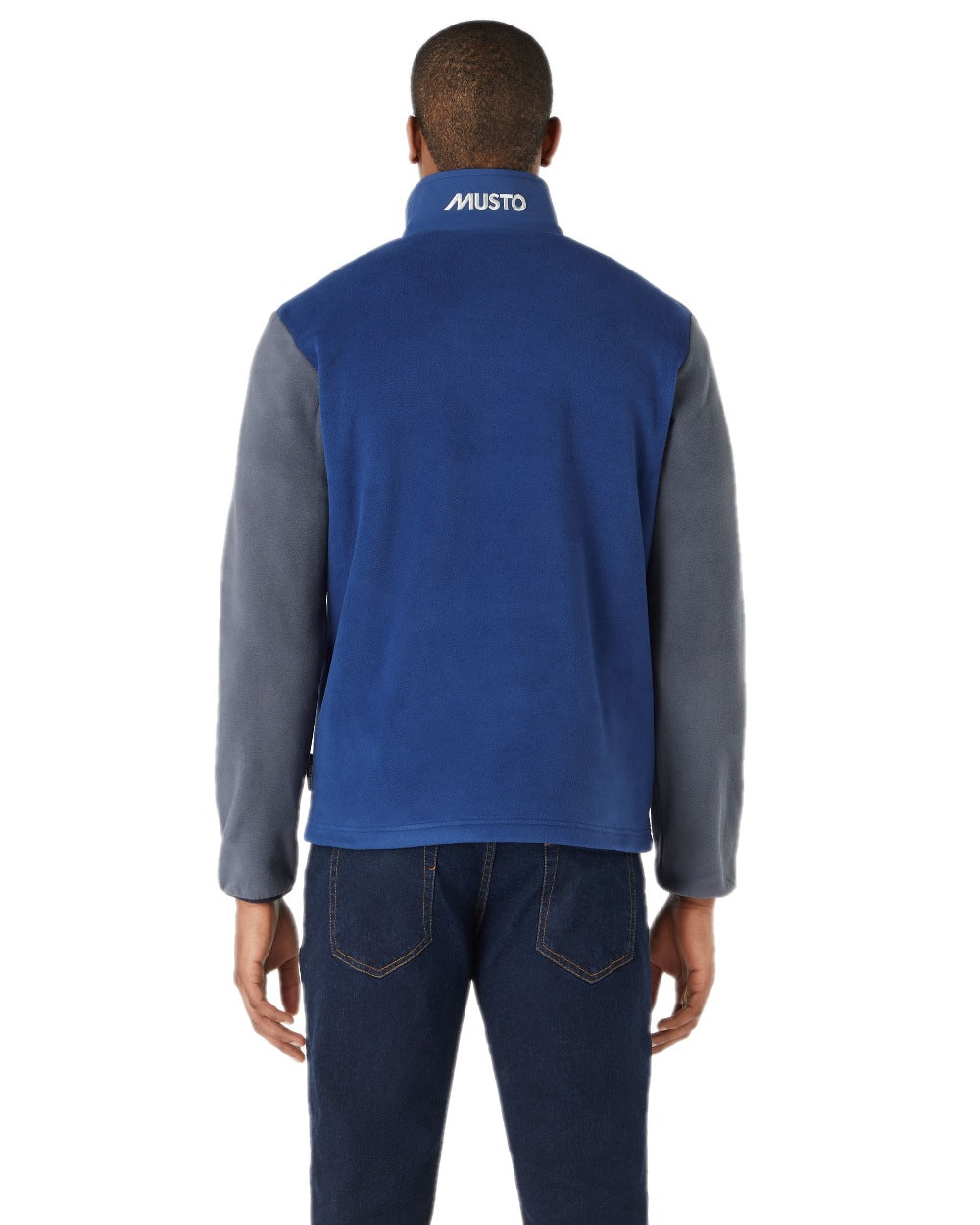 Blueprint Ombre Print Coloured Musto 64 Fleece Pullover On A White Background