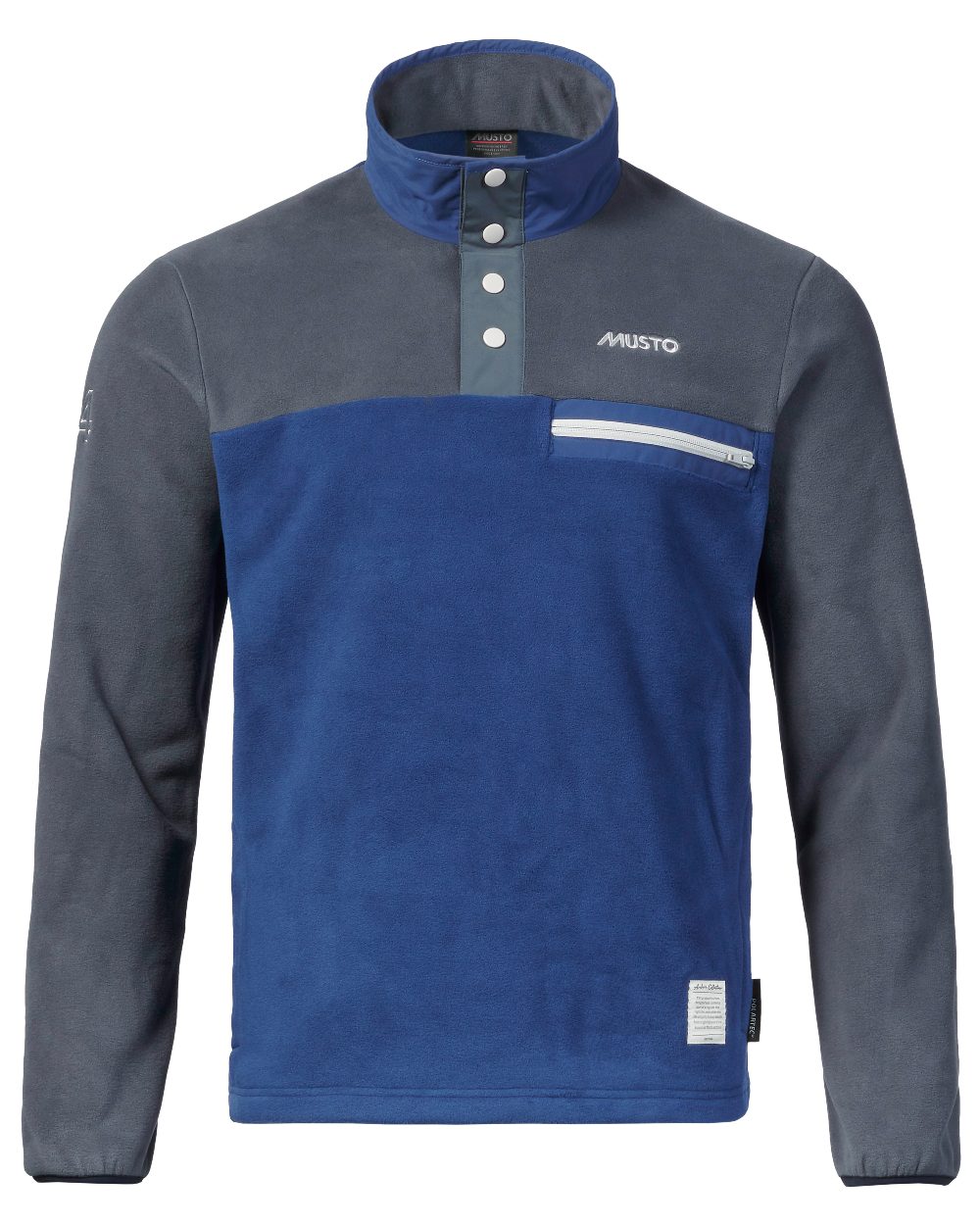 Blueprint Ombre Print Coloured Musto 64 Fleece Pullover On A White Background