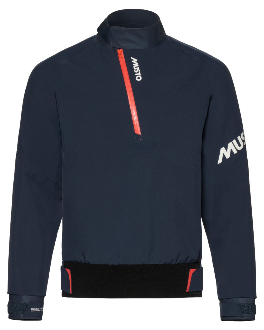 Navy coloured Musto Championship Smock 2.0 on white background