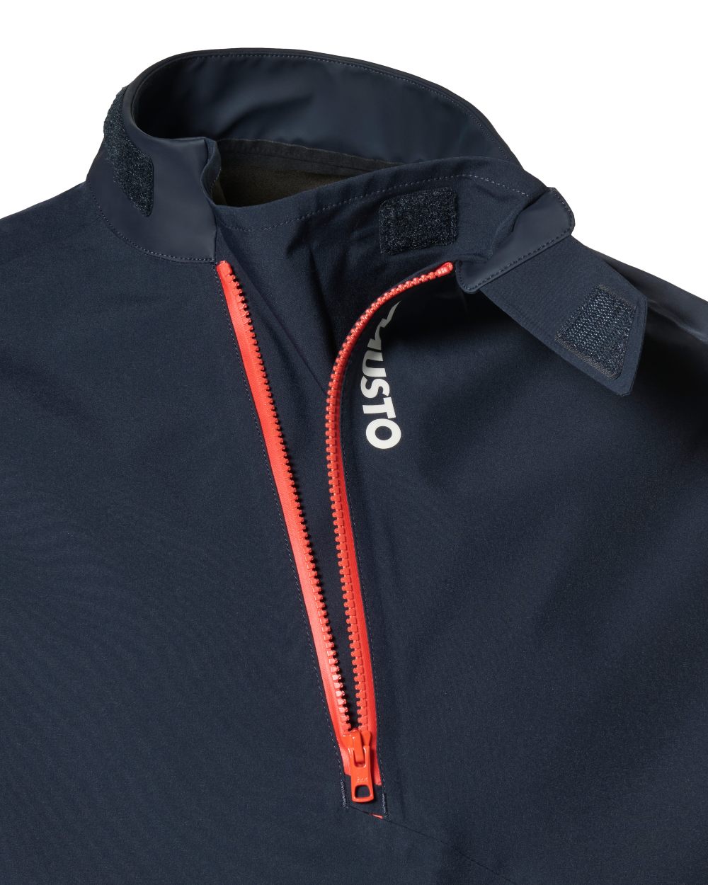 Navy coloured Musto Championship Smock 2.0 on white background